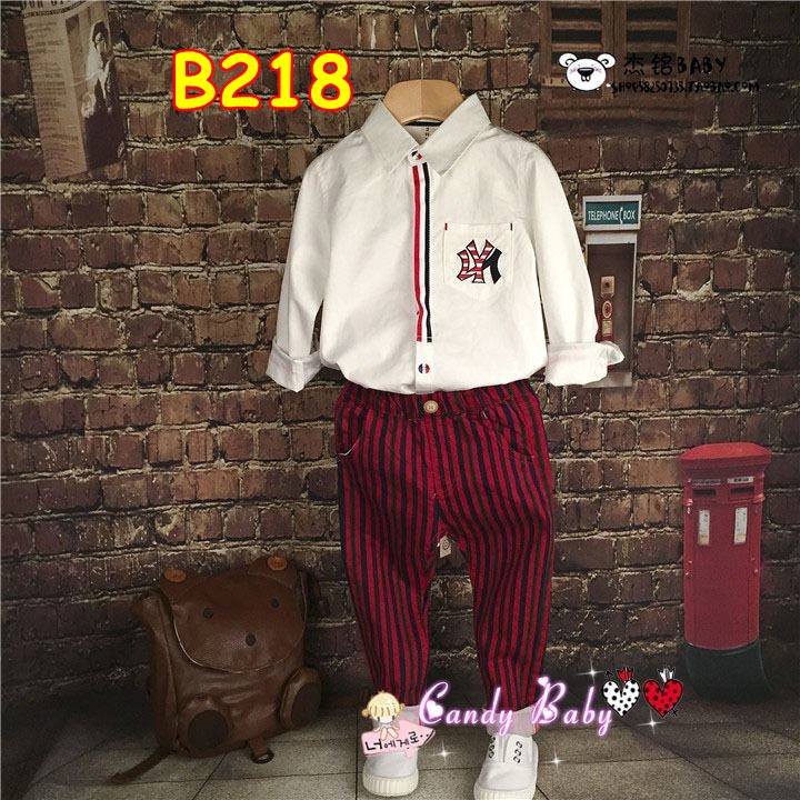 B218 / BAJU SETELAN PANJANG / BAJU FASHION ANAK LAKI-LAKI