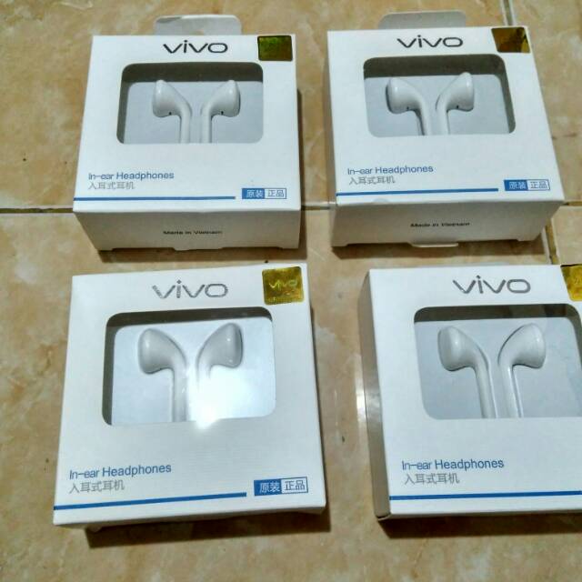 Earphone Headset Handfree Vivo Original 100 % / Headset Vivo