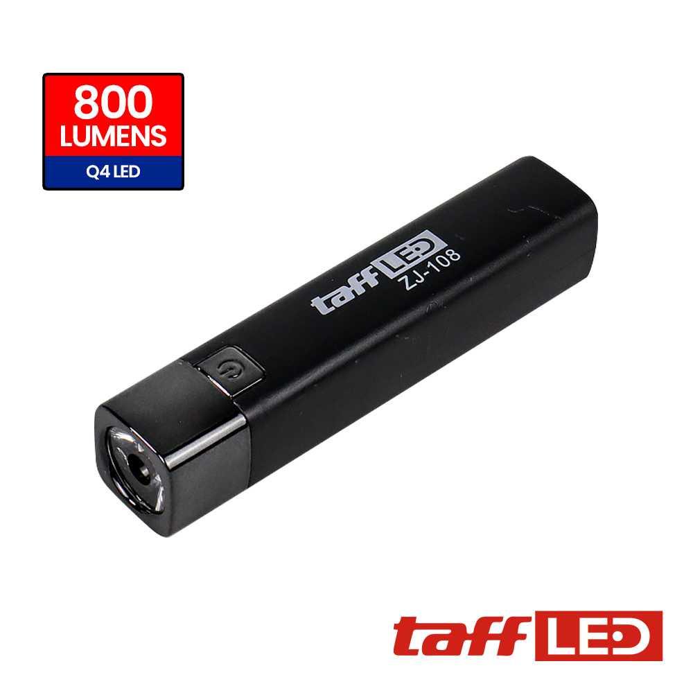 TaffLED Senter LED Mini Premium Flashlight Bright USB Rechargerable 5W ZJ-108