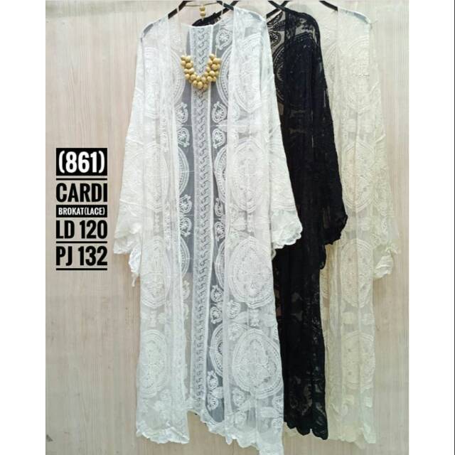 Baju cardigan brokat