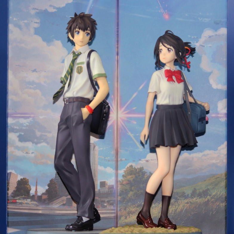 Anime Your Name 宮水三葉 立花瀧 君の名は 2 Pcs 23 Cm 1 8 Action Figure Model Kit Toy Gift Shopee Indonesia