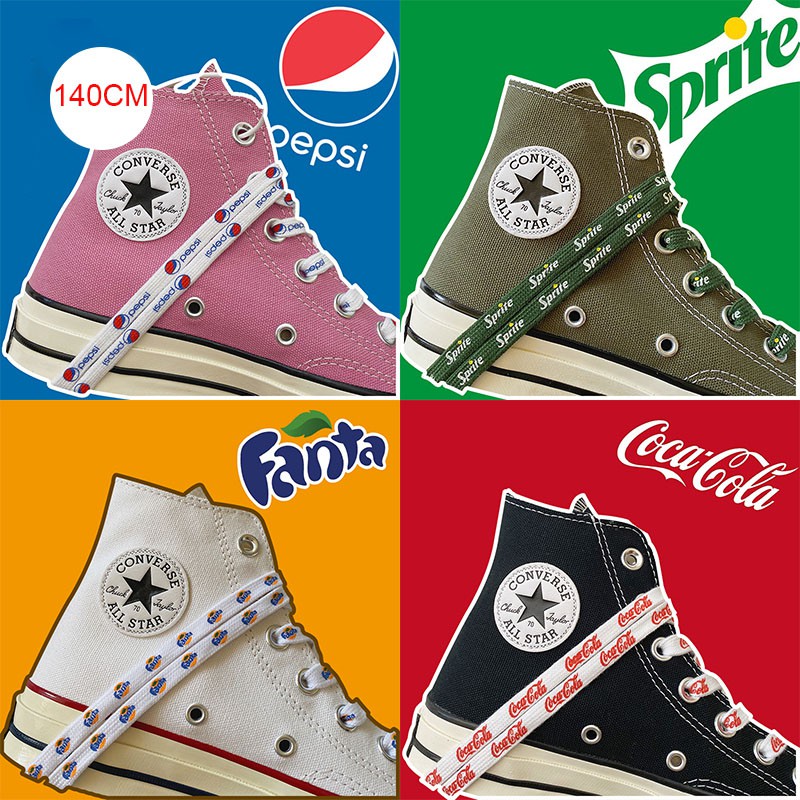 1 Pasang Tali Sepatu Kanvas Motif Pepsi Kaws Tai Chi Lucu ...
