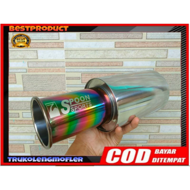 KNALPOT MOBIL RACING SPOON SPORTS BAS GAHAR UNTUK MOBIL METICK,MANUAL BAHAN BAKAR BENSIN DAN SOLAR