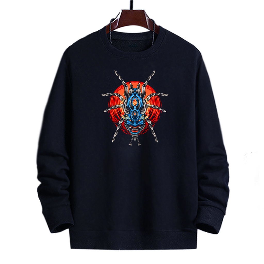 Sweater pria crewneck SPIDER ANGRY Sweter cowok murah keren trend