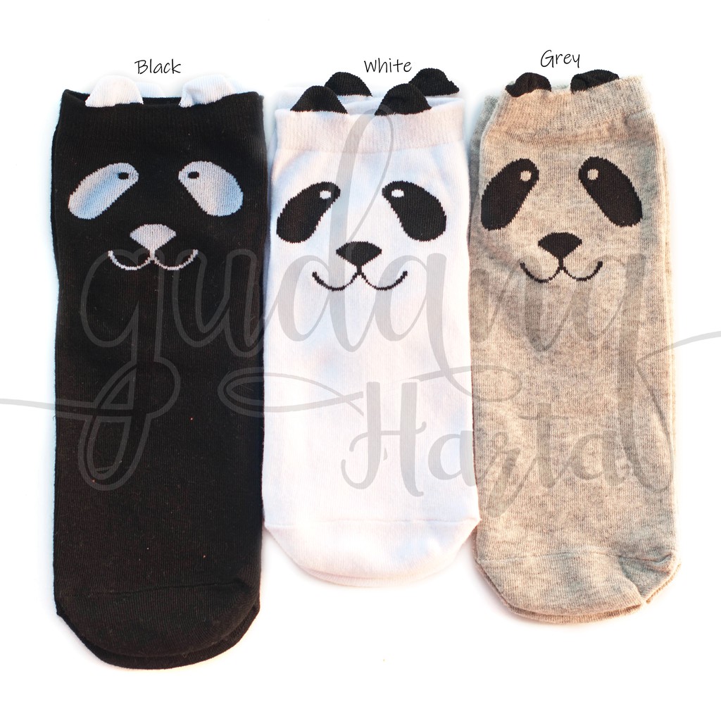 Kaos Kaki Wanita Pendek Panda Lucu Socks GH 103008