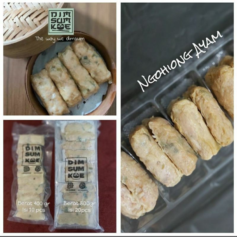 

Ngohiong Ayam Frozen Pack. 800gr. Isi 20pcs