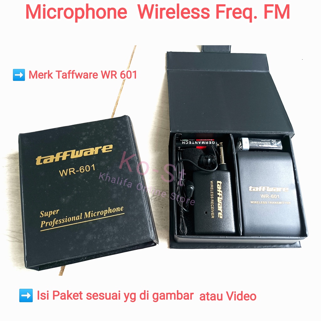 Microphone Mikrofon Mic Wireless Warles Tanpa Kabel Freq. FM  Imam Pengajian Seminar Meeting Dll