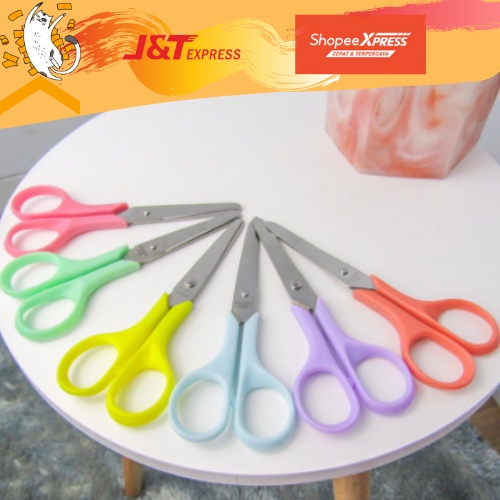 

Gunting Etona LILAC FUCHIA warna pastel pemotong kertas Scissors stationery pulpen ATK ALAT TULIS KANTOR