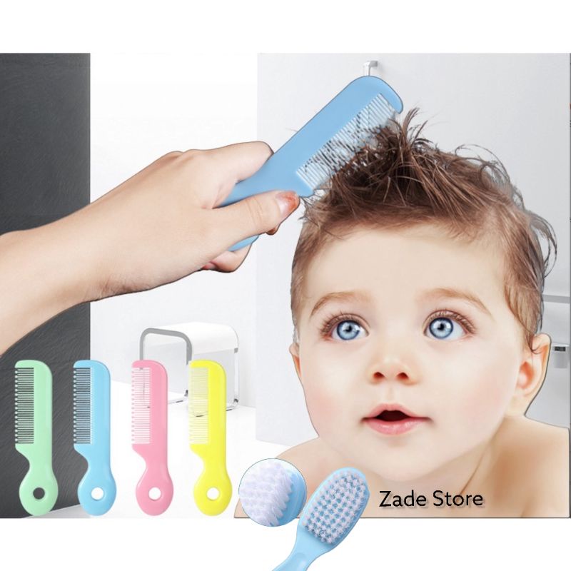 Sisir Bayi Imut / Sisir Anak / Mini Baby Safety Comb Set 2in1 - Zade Store