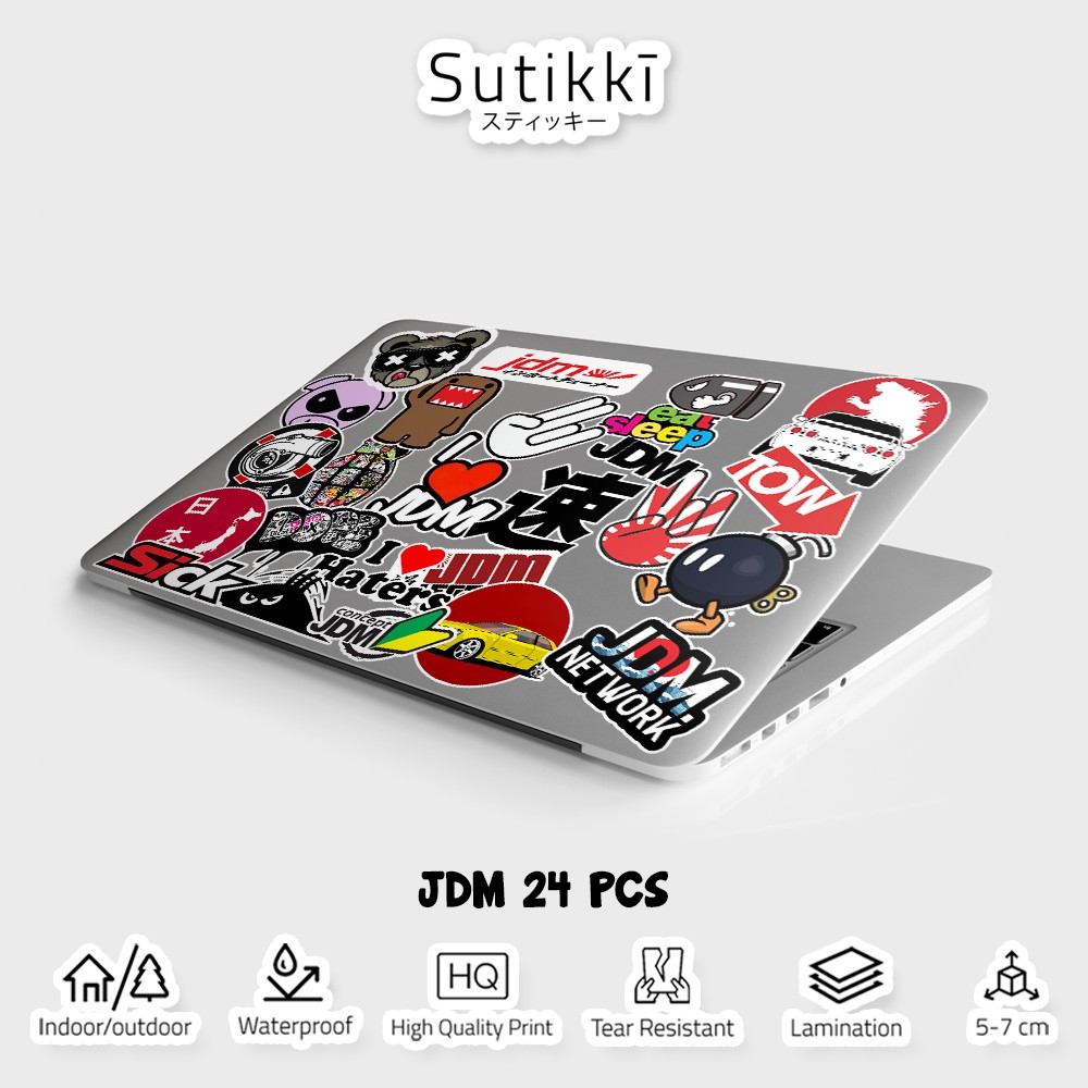 Sutikki | Sticker Pack Logo JDM Japan Domestic Market Culture Stiker Laptop Motor Mobil Jepang S1