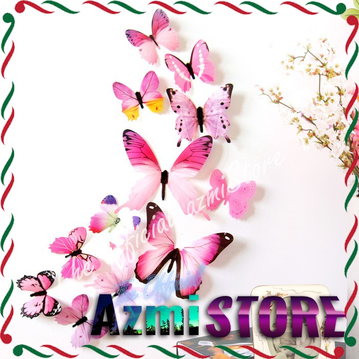 STIKER DINDING / STICKER DINDING / STIKER DINDING 3D / STIKER 3D / STIKER / KUPU / MOTIF / MURAH