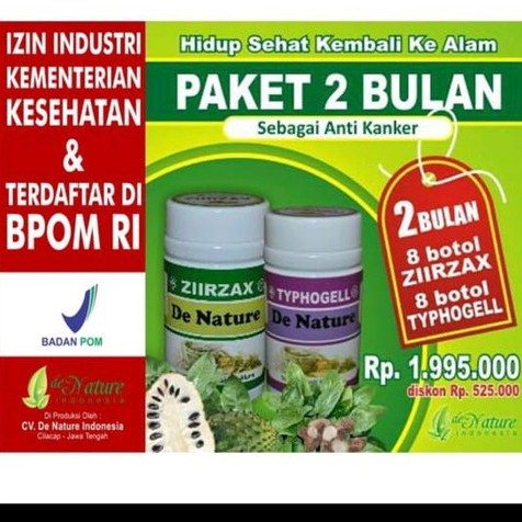 Jual Obat Kanker Rahim Kista Tumor Herbal De Nature Obat Kanker Tumor