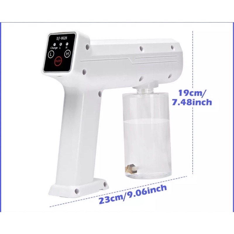 Nano Spray Gun Disinfectant Wireless UV Sterilizer Gun Electric Sanitizer Sprayer Nano 800 ML