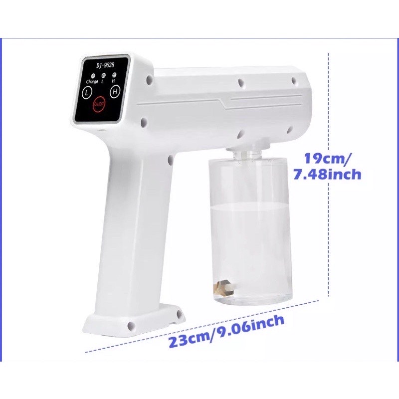 Nano Spray Gun Disinfectant Wireless UV Sterilizer Gun Electric Sanitizer Sprayer Nano 800 ML