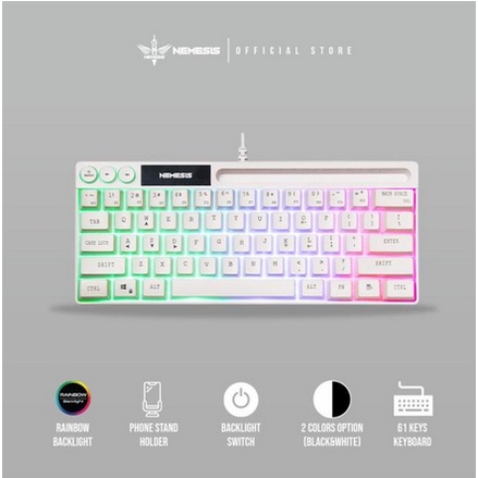 ITSTORE Keyboard Gaming NYK K06 TKL Rainbow - NYK K-06 ERIS NYK K 06 Garansi resmi 1 tahun LED