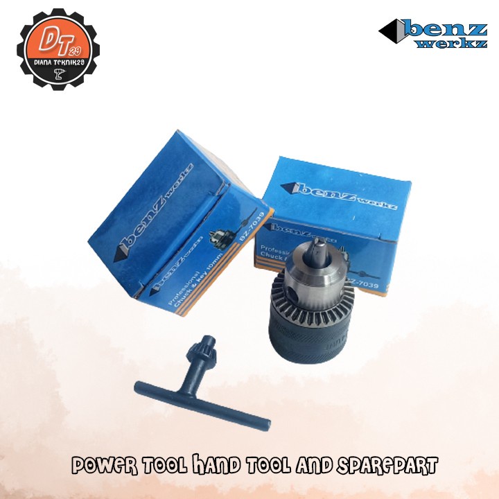 Kepala Bor Listrik / Screw Drill Chuck benz 10mm