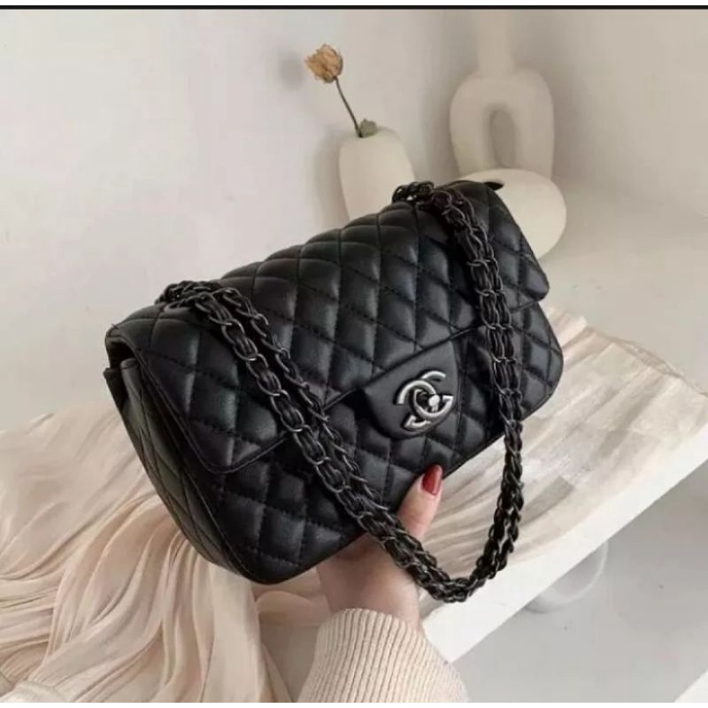 tas selempang wanita tali rantai