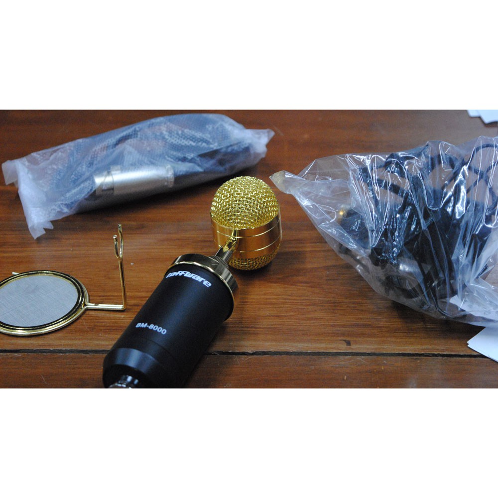 Mic BM 8000 Bm8000 Microphone Condenser dengan Shock Proof Mount BM-8000 ORIGINAL