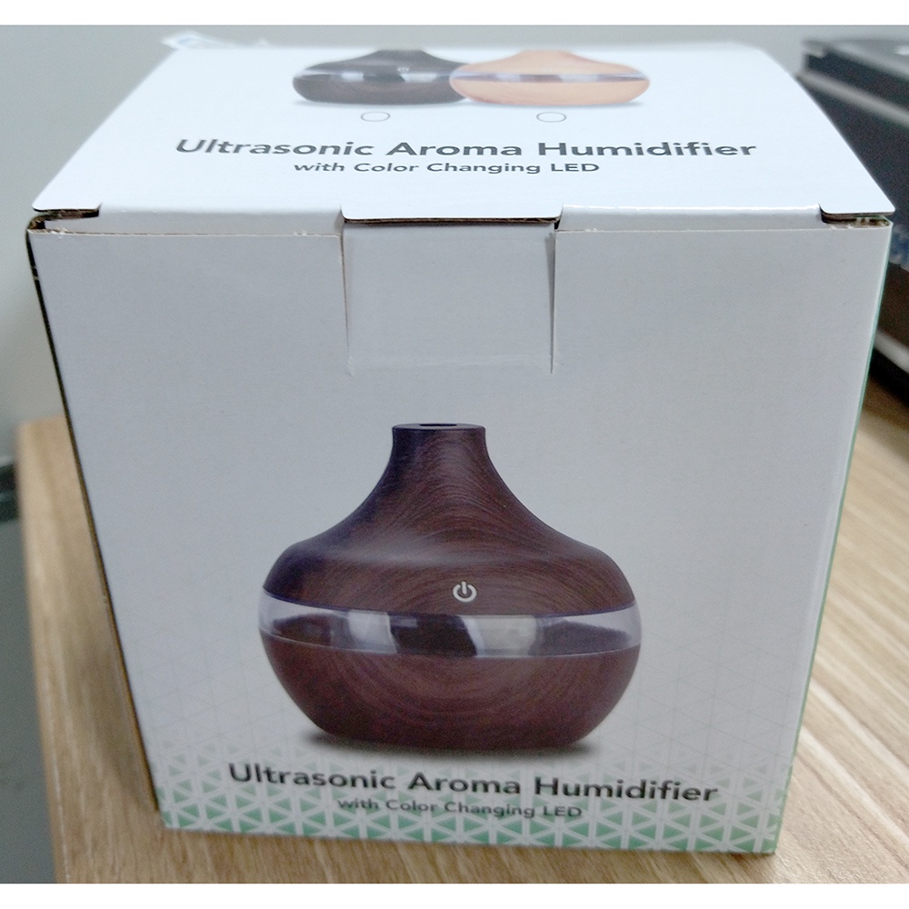 Taffware Air Humidifier Ultrasonic Aromatherapy Oil Diffuser 300ml - Humi KJR-J003 - 7RHZ6RWD Wooden