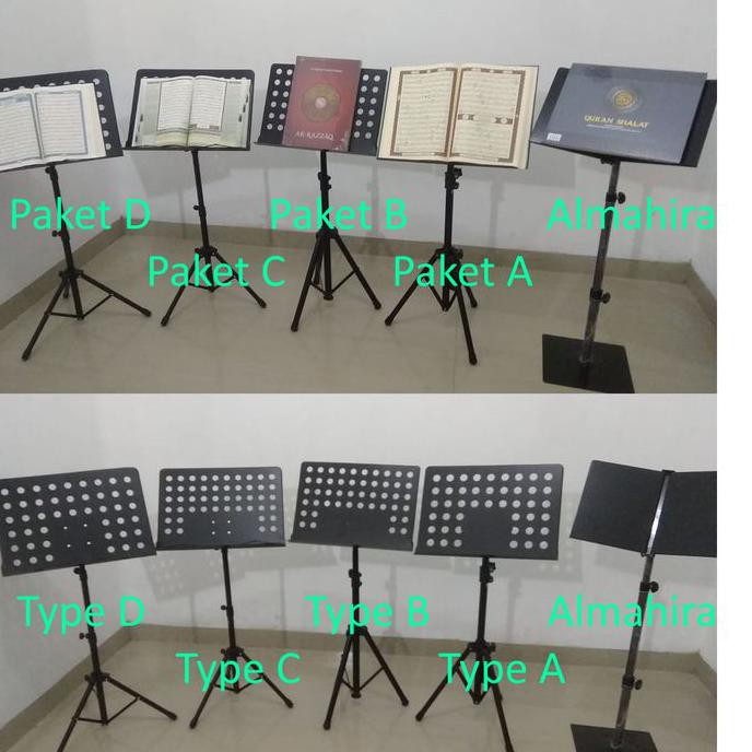 Standing Al Quran Tripod Penyangga Alquran Rekal Berdiri Type D