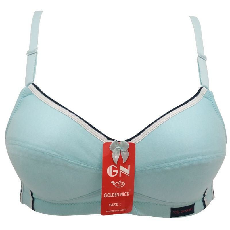 GOLDEN NICK Bra Sport Katun 863 Sport Bra Busa tipis Tanpa Kawat