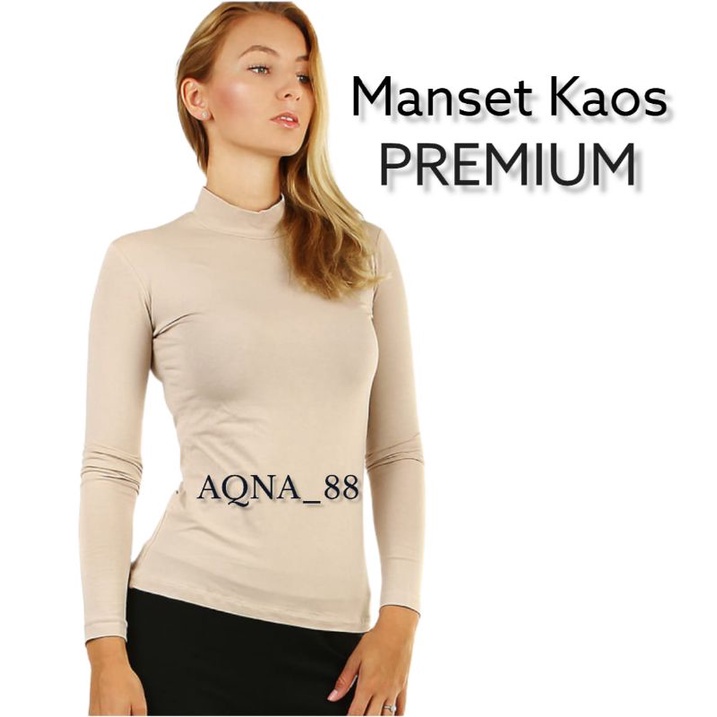 Kaos Manset Wanita Lengan Panjang | Menset Wanita | Inner Baju Premium