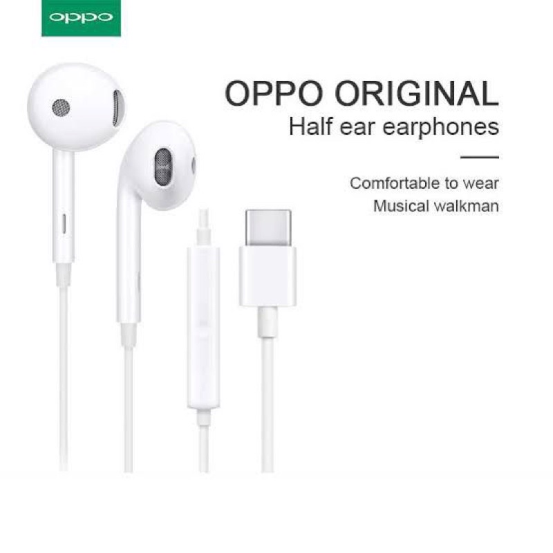 HEADSET OPPO TYPE C ORI NON PACK HF EARPHONE TYPE C OPPO