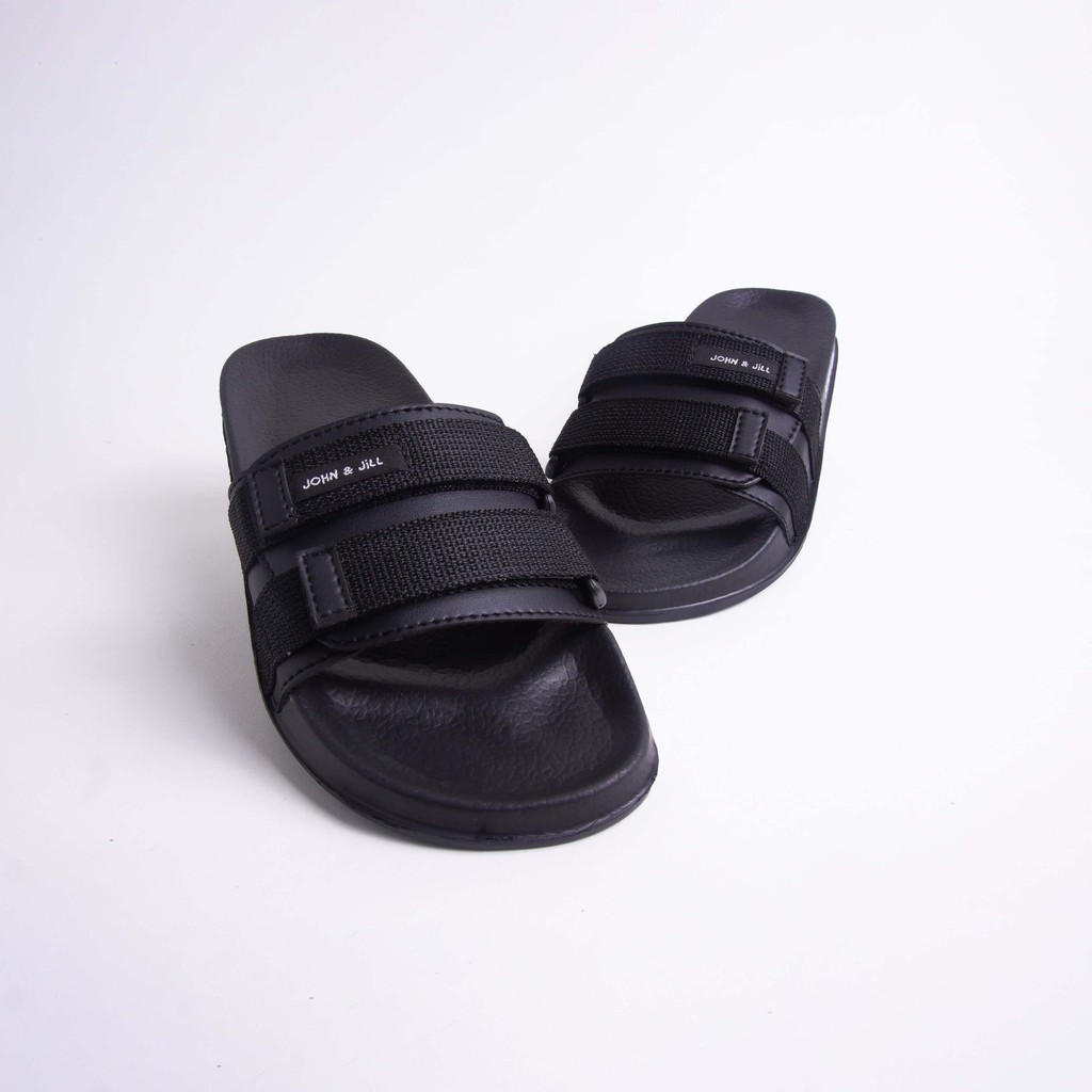 John&amp;Jill Velcra Sandal Black