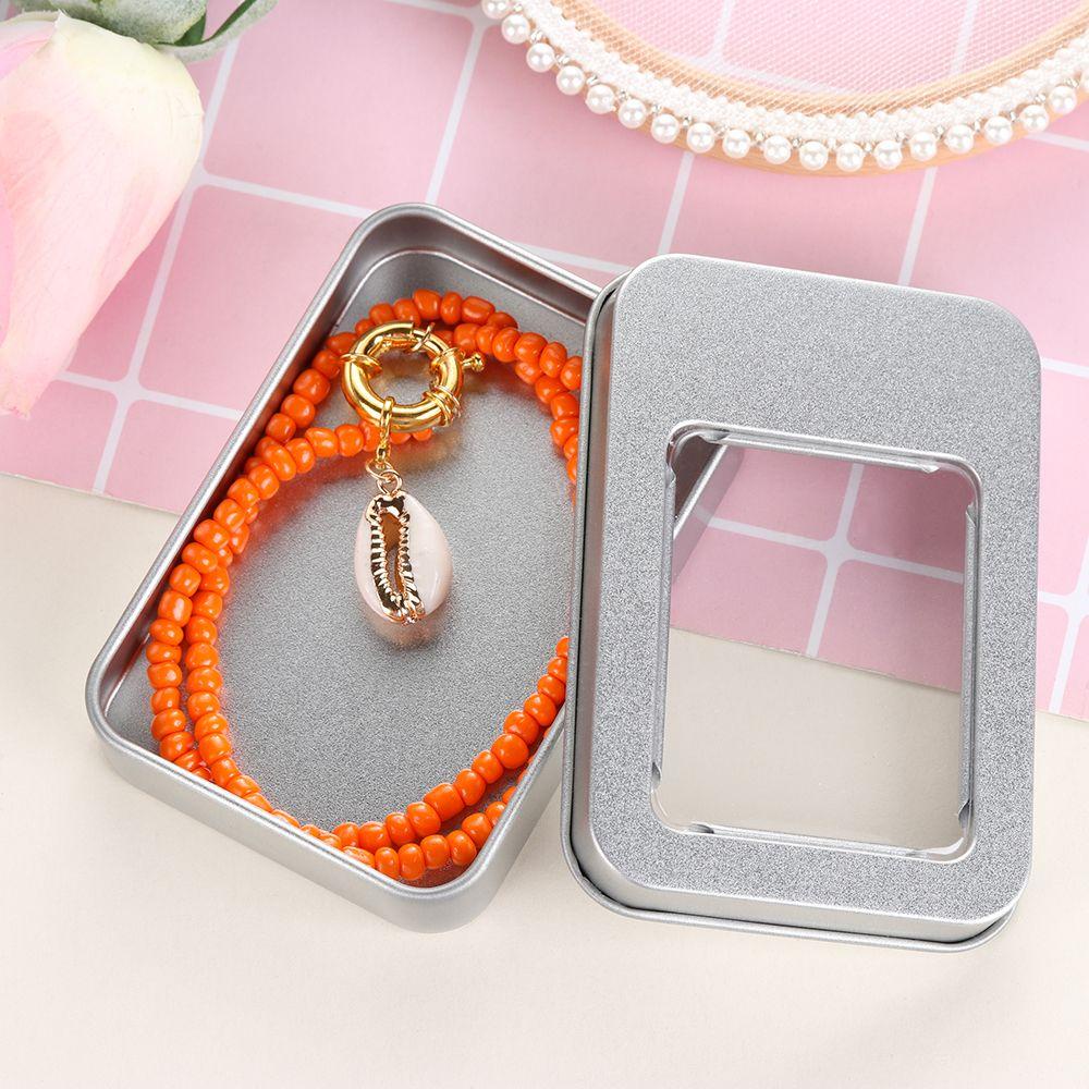 Wonder Metal Tin Can Kotak Headphone Anting Koin Permen Wadah Dampproof