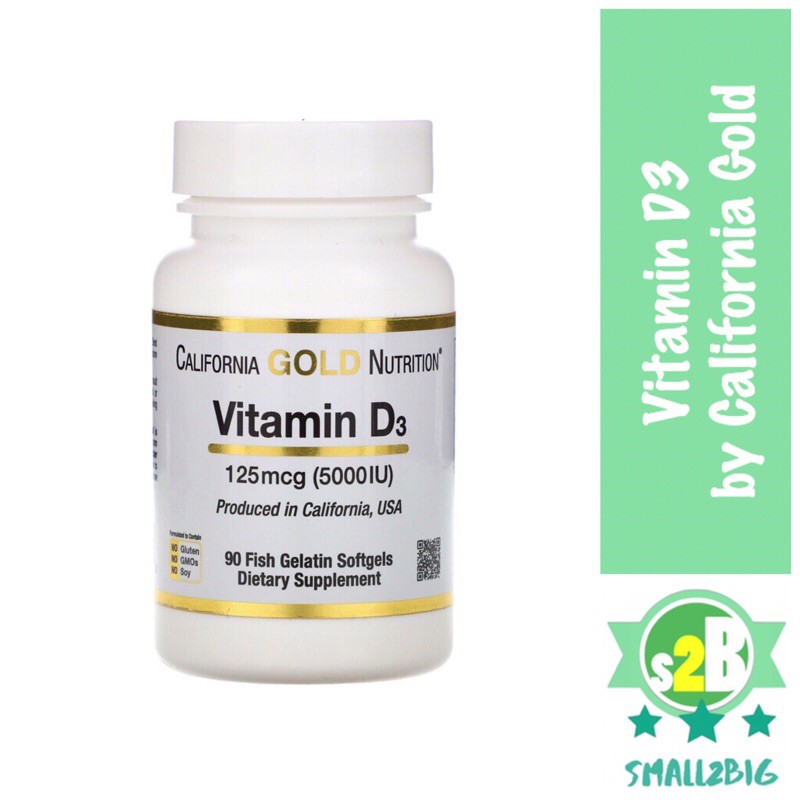 vitamin d3 125mcg 5000iu by california gold nutrition  90 softgels    vitamin d
