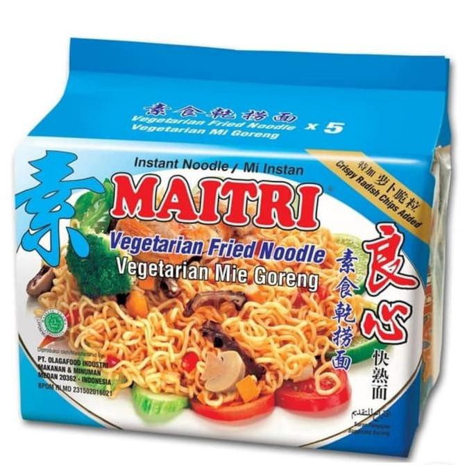 

Terlaris# Mie Vegetarian Maitri Goreng 5Bks/Pack
