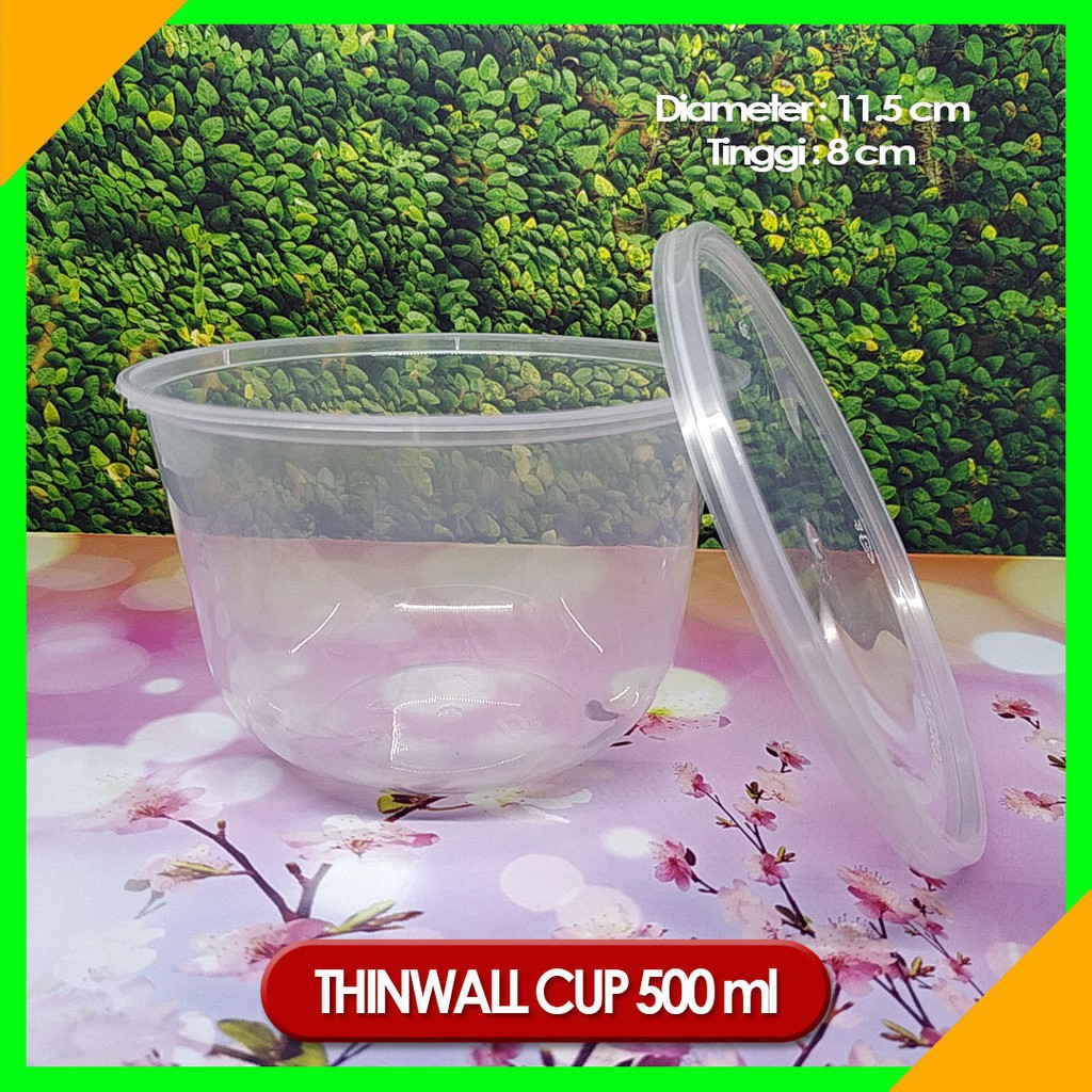 THINWALL CUP 500 ml THINWALL BOWL 500 ml FOOD CONTAINER CUP 500 ml FOOD CONTAINER BOWL 500 ml
