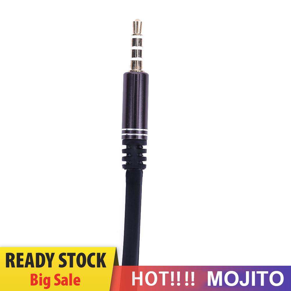 MOJITO 3.5mm Stereo Audio Male to 2 Female Headphone Mic Y Splitter Cable Adapter