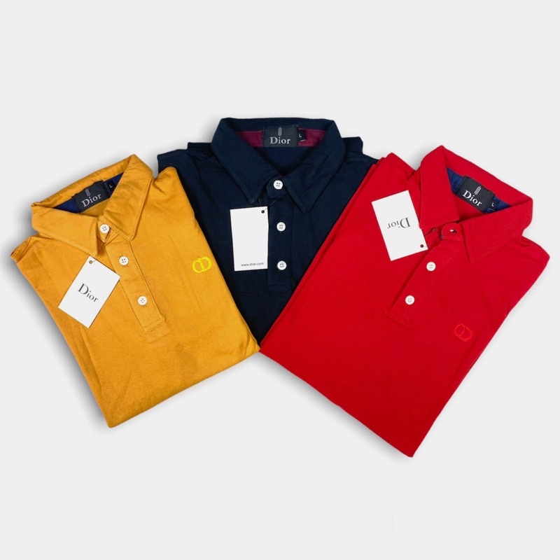 kaos christian dior poloshirt (CD icon) puque new & original