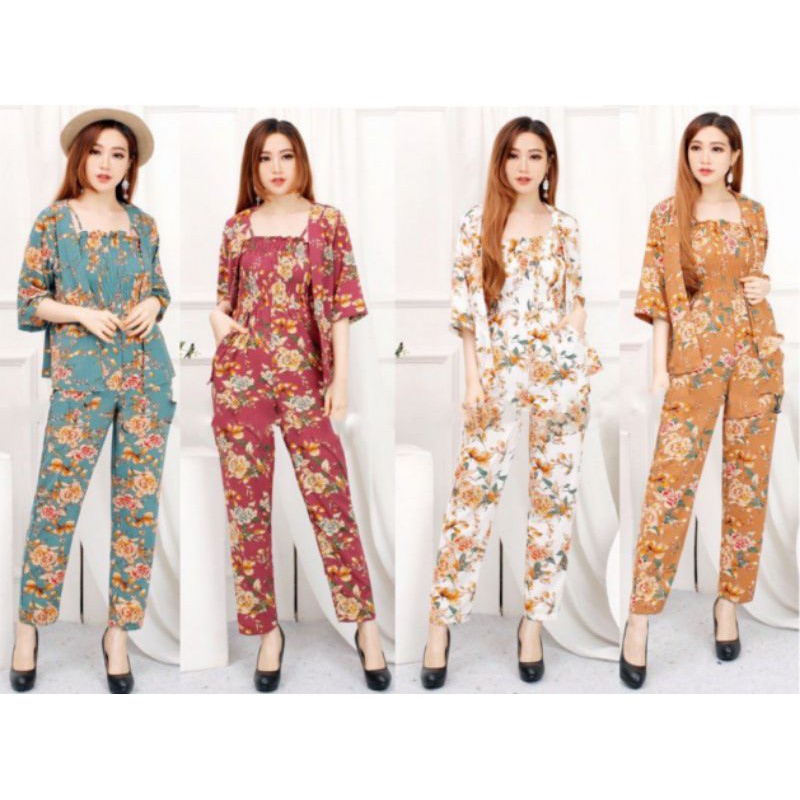 winsstore85 Jumpsuit set 2in wanita terbaru