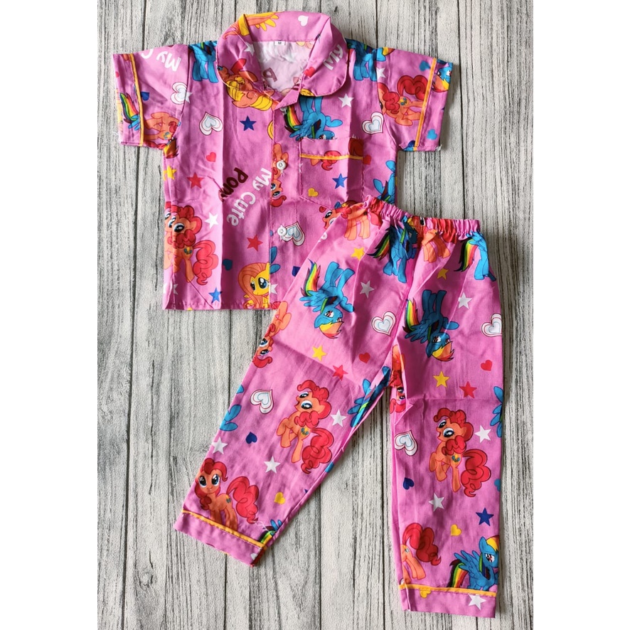 one set BAJU TIDUR/PIYAMA ANAK USIA 1-5THN