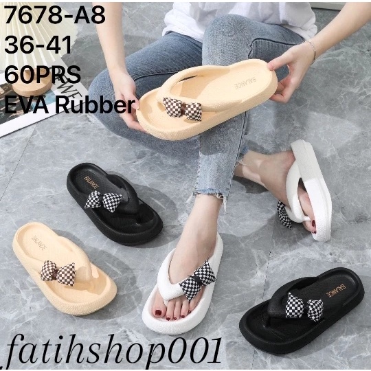 sandal jepit pita wanita premium import balance 7678-A8  Size (36-41) // sandal japit wanita terbaru antislip