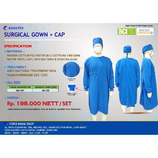 Surgical Gown + Cap