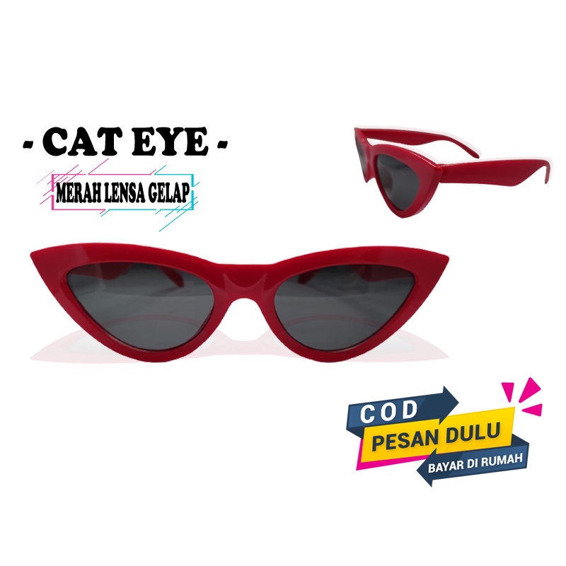 FRAME KACAMATA 605 CAT EYE PALING LAKU FASHION WANITA LENSA HITAM FASHION WANITA PRIA KOREA STYLE KACAMATA SEGITIGA KACAMATA KUCING