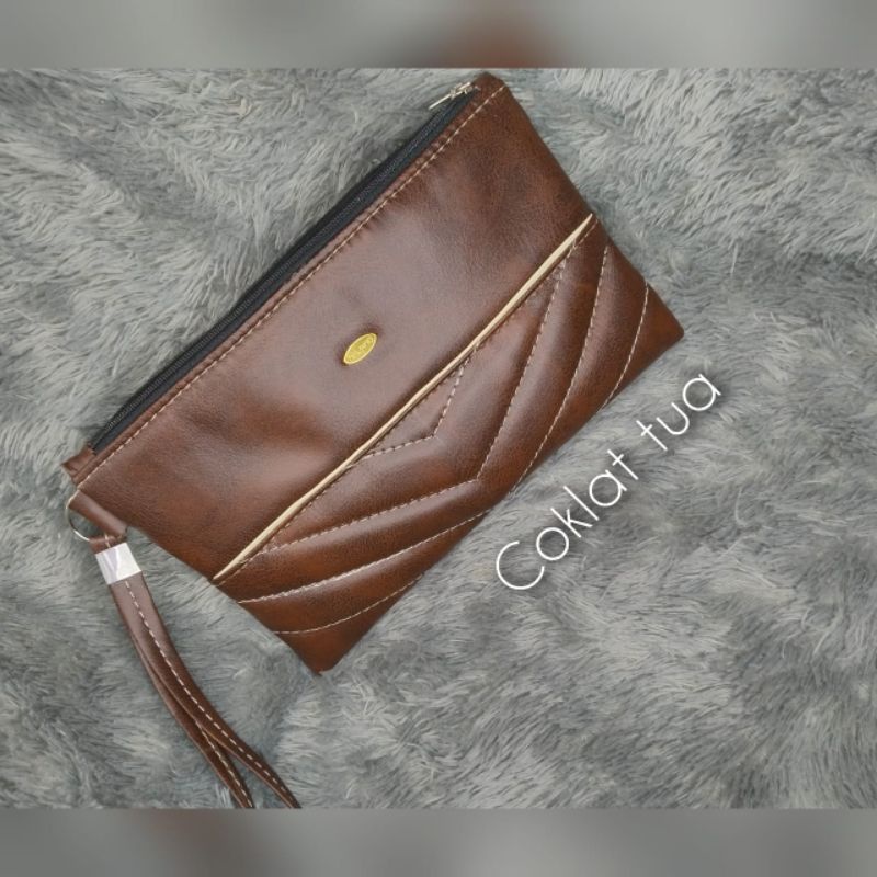 Dompet Panjang Wanita Bordir bahan kulit sintetis Pouch Wanita Dompet HP COD