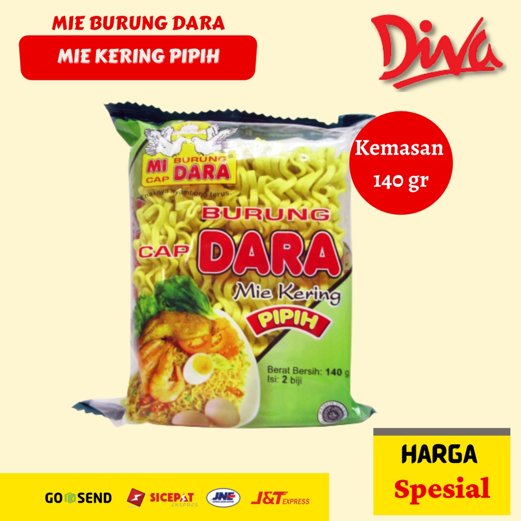 

140 gr Mie Burung Dara Pipih - Mie Kering