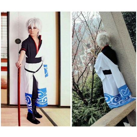 HAKAMA YUKATA COSTUME GINTOKI KOSTUM TRADISIONAL JEPANG