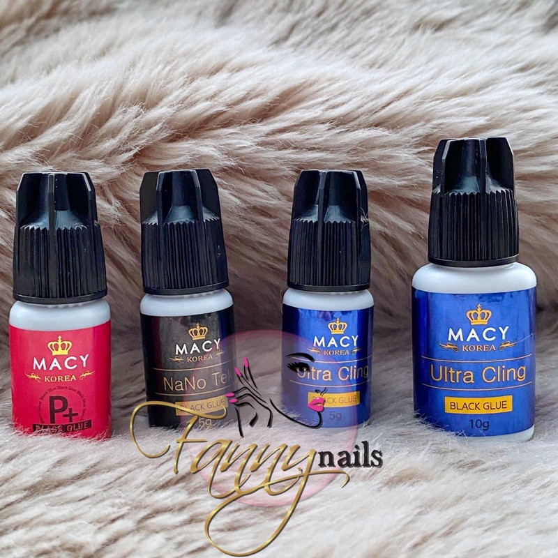 MACY ULTRA CLING P+ NANOTEK KOREA EYELASH EXTENSION GLUE LEM BULU MATA SAMBUNG KOREA MACY LADY BLACK