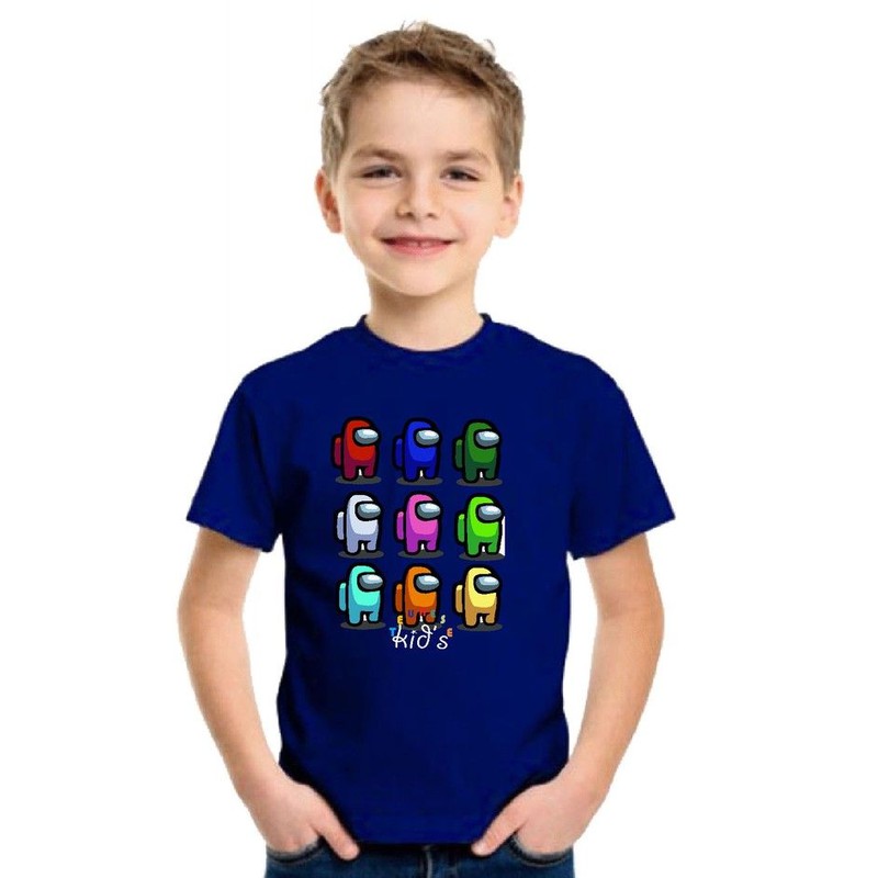 Baju Anak / Kaos Anak / Pakaian Anak / Premium  T-shirt Lengan Pendek Motif AMOUNG US 02