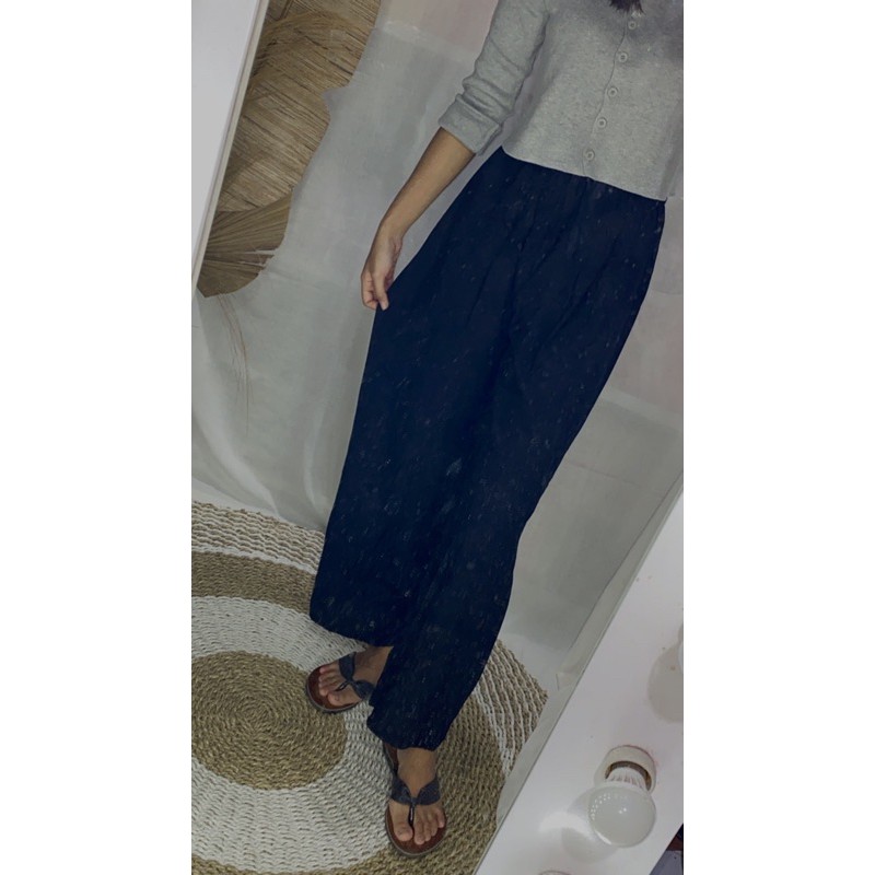 CELANA KULOT POLOS-Navy