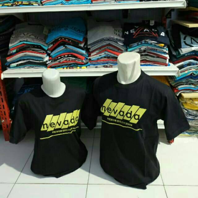 kaos Nevada cuci gudang Murah