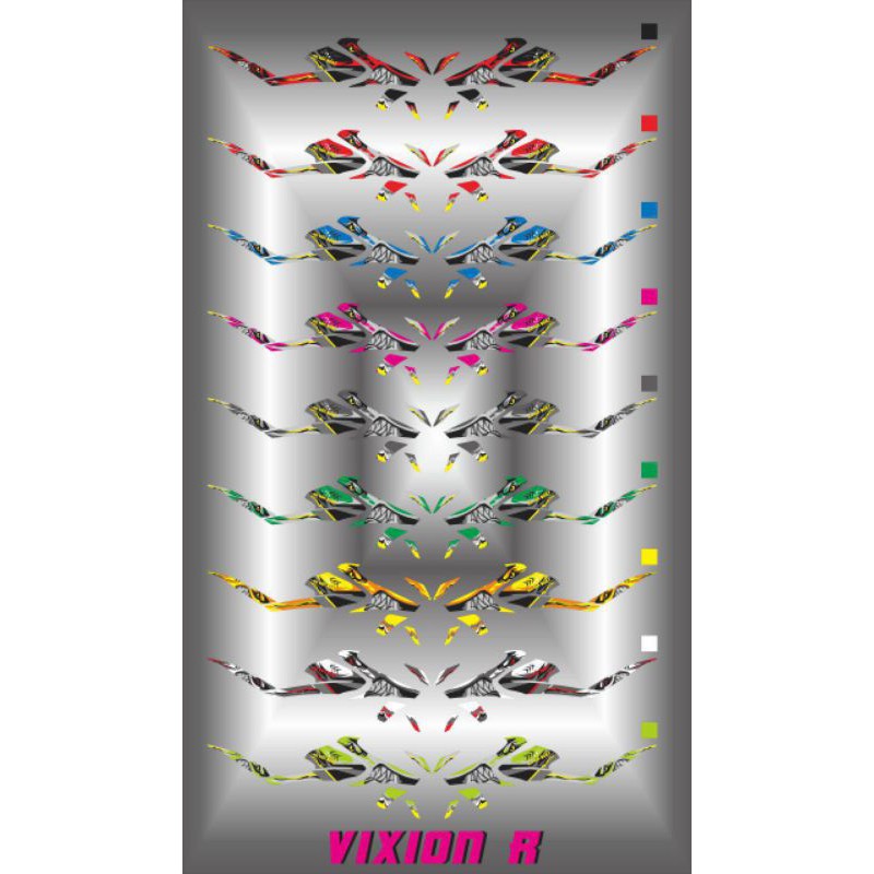 stiker striping variasi vixion R shark