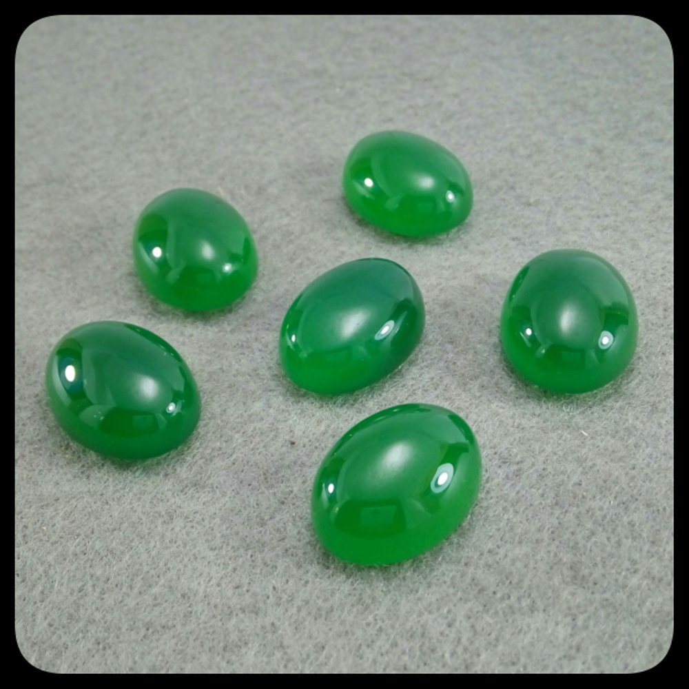 PALING MURAH !!! GREEN CHALCEDONY MEDIUM SIZE HIGH QUALITY JAMINAN GIWANG