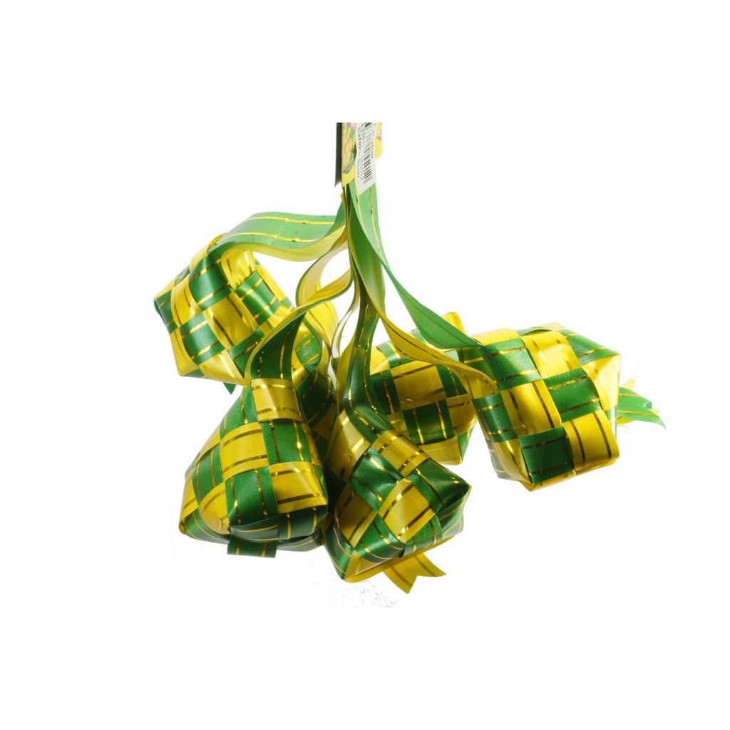 

Ketupat Pita Hias Lebaran Idul Fitri 6 Pc Kuning Hijau Besar 6 Cm