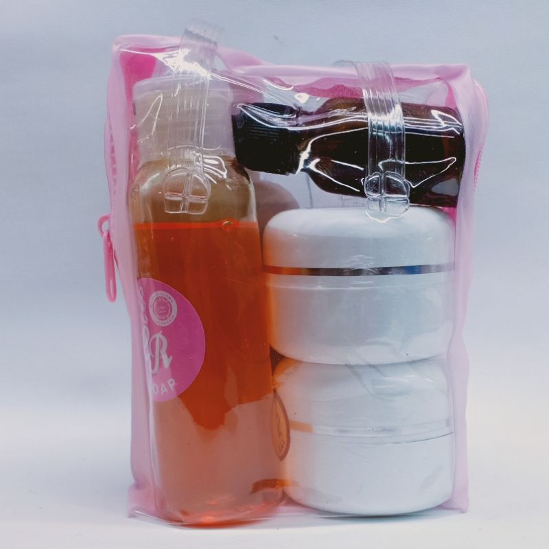 paket cream pemutih CR 30gr 5in1 tas pink